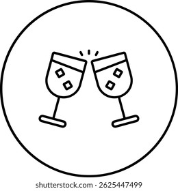 Cheers vector icon. Can be used for printing, mobile and web applications.