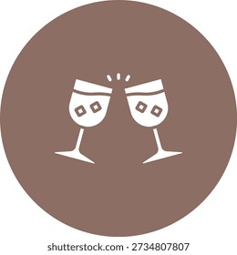 Cheers vector icon. Can be used for printing, mobile and web applications.