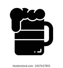 Cheers vector icon in new style, editable design of beer mug