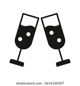 Cheers vector icon on white background