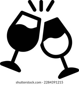 cheers Vector illustration on a transparent background.Premium quality symbols.Glyphs vector icon for concept and graphic design.