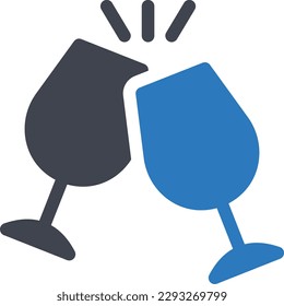 cheers Vector illustration on a transparent background.Premium quality symbols.Glyphs vector icon for concept and graphic design.