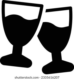 cheers Vector illustration on a transparent background.Premium quality symmbols.Glyphs vector icon for concept and graphic design. 
