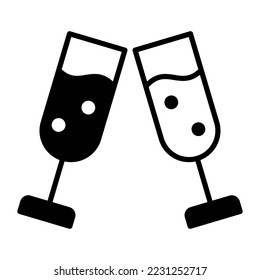 cheers vector Mixed icon isolate on white background