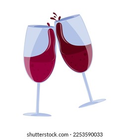cheers wine glass icon isolated