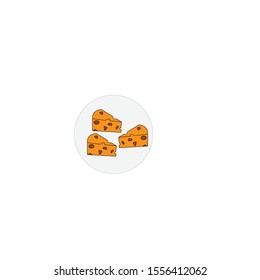 Chees simple illustration clip art vector