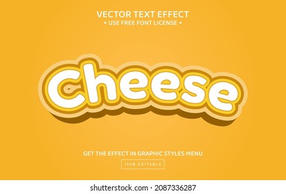 Cheese 3D Editable Text Effect