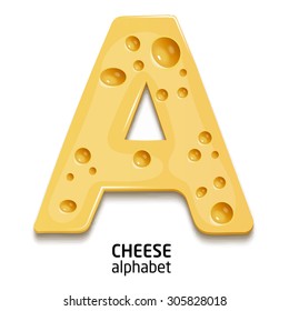 cheese alphabet letter