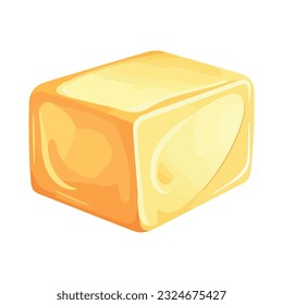 diseño de bloques de queso sobre blanco