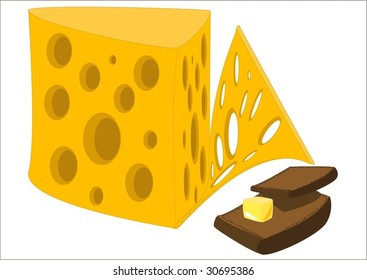 cheese, bread and butter
