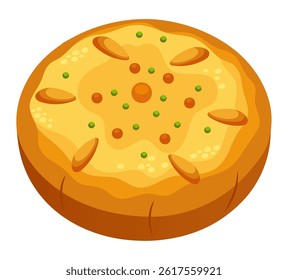 Cheese Bread Round Bakery Pastry Crusty Dough Golden Snack Wheat Topping Delicious Soft Food