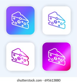 Cheese bright purple and blue gradient app icon