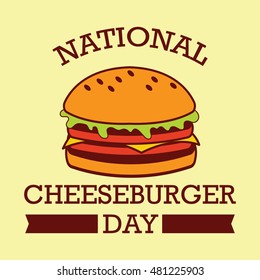 Cheese burger day. Burger party