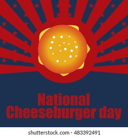 Cheese burger day. Burger party