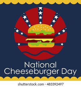 Cheese burger day. Burger party
