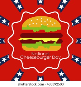 Cheese burger day. Burger party