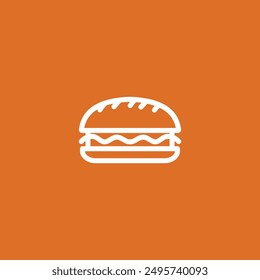 Diseño de Vector plano Cheese Burger
