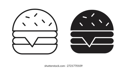Icono de hamburguesa de queso para su diseño de Sitio web, logotipo, App, interfaz de usuario. EPS10