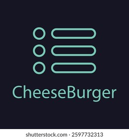 Cheese Burger menu icon for navigation button.