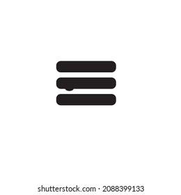 cheese burger menu icon vector file. 