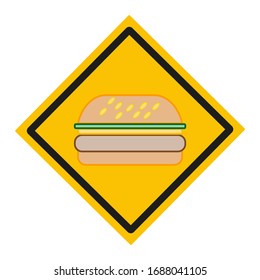 Käseburger auf weißem Hintergrund