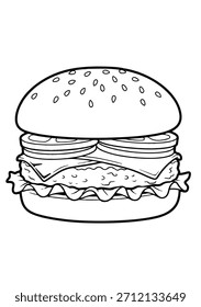Hamburguesa de queso con tomates y queso