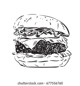 Cheese Burger Vector