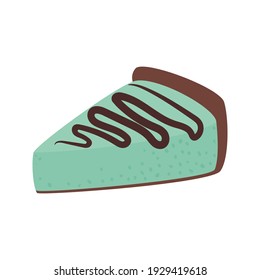 cheese cake bakery sweets design realistic design realistic vector illustration isolated on white background 