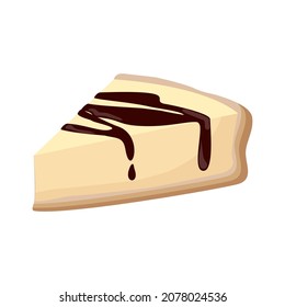 pastel de queso con salsa de chocolate