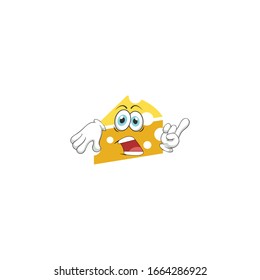 cheese cartoon characters design with expression. you can use for stickers, pins, mascot or patches