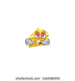 cheese cartoon characters design with expression. you can use for stickers, pins, mascot or patches