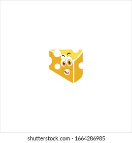 cheese cartoon characters design with expression. you can use for stickers, pins, mascot or patches