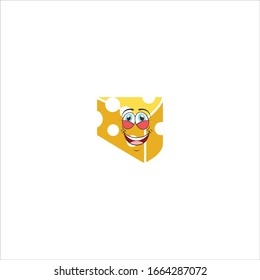 cheese cartoon characters design with expression. you can use for stickers, pins, mascot or patches
