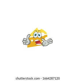 cheese cartoon characters design with expression. you can use for stickers, pins, mascot or patches