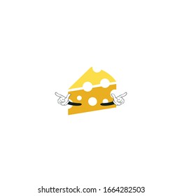 cheese cartoon characters design. you can use for stickers, pins, mascot or patches