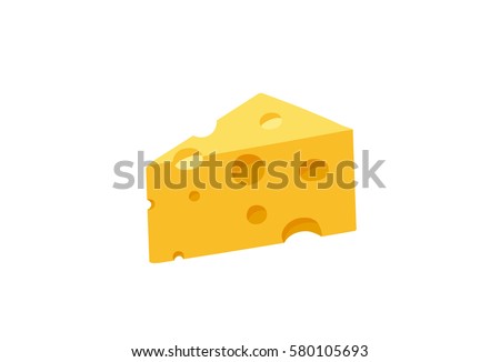 cheese cartoon. Hand drawn isolated on white background.
