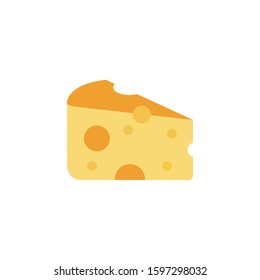 cheese cartoon icon vector on a white background