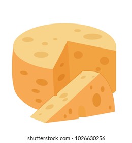 Cheese cartoon vector. free space for text. wallpaper. background.