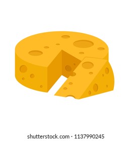 cheese cartoon vector. free space for text. wallpaper.
