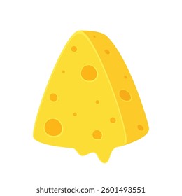 Cheese cartoon. Cheese vector isolated on white background.