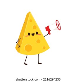 Cheese character design. Cheese on white background. symbol. mascot.