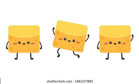 Cheese character design. Cheese vector. sign. cheese mascot.
