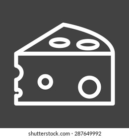 Cheese, cheddar, appetizer icon vector image. Can also be used for eatables, food and drinks. Suitable for use on web apps, mobile apps and print media