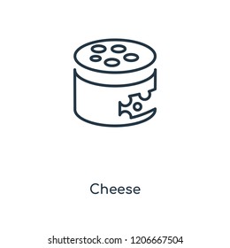 Cheese concept line icon. Linear Cheese concept outline symbol design. This simple element illustration can be used for web and mobile UI/UX.