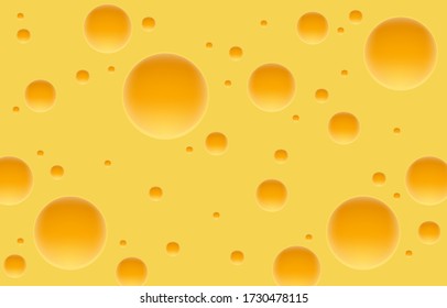 Cheese cube cover, food object white background. Vector illustration