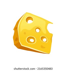 Cheese Curd Slice Holes Vector Icon Stock Vector (Royalty Free ...