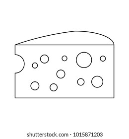 Cheese dairy isolated