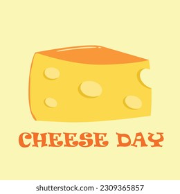 CHEESE DAY a slice of cheese so delicious