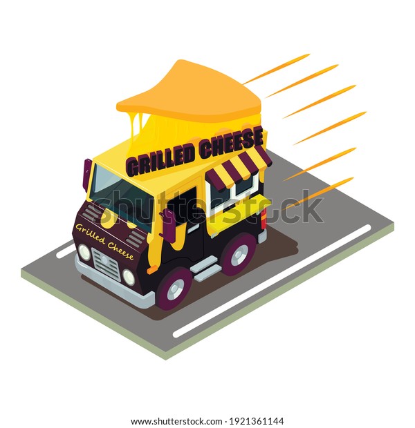 Cheese delivery icon. Isometric illustration\
of cheese delivery vector icon for\
web