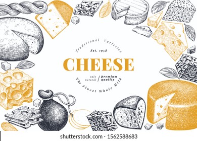 Cheese design template 